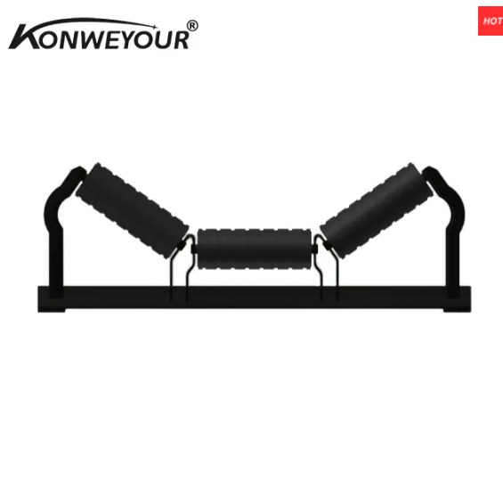 Rubber coated return roller .